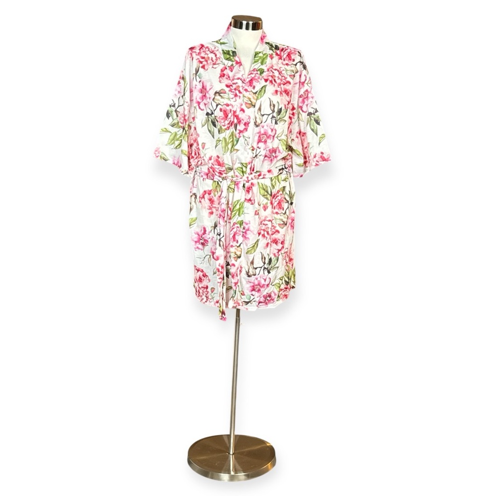 SHOW ME YOUR MUMU BRIE GARDEN OF BLOOMS FLORAL FLOWY DUSTER KIMONO STYLE ROBE - Picture 2 of 13